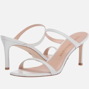 Used Stuart Weitzman Leather Aleena High-Heel Slide Sandals